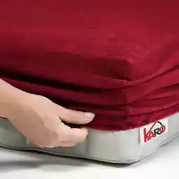 Karo prześcieradło frotte z gumką 220x240 bordowe F10-220