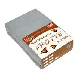 Karo Prześcieradło frotte z gumką 220x240 szare F37-220
