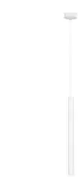 Kaspa Lampa wisząca minimalistyczna ROLL 1 11164101 biała tubka