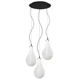 Kaspa Lampa wisząca potrójna STILLA 3 11162302 czarne wykończenie