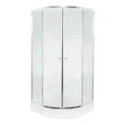 Kerra Kabina prysznicowa 80x80x199 cm /4 mm z brodzikiem 16 cm , chrom/biała Pixel WH