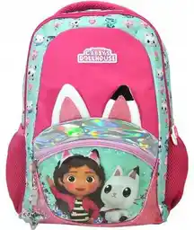 Kids Euroswan Plecak GD00043 Koci Domek Gabi Różowo-turkusowy