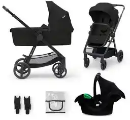 Kinderkraft Wózek wielofunkcyjny Newly 3in1 Mink Pro Czarny