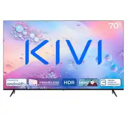 KIVI 70U760QB 70 LED 4K Android TV DVB-T2 Telewizor LED