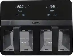 KOENIC Frytkownica beztłuszczowa dwukomorowa KAF 924224 B Czarny