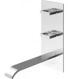 Kohlman Nexen-S Bateria umywalkowa podtynkowa 17,5 cm chrom SQW196U