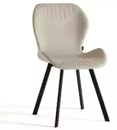 Krzesła tapicerowane beż welur DC-6350