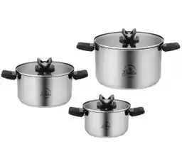 La Bonita Compacto LB6ZG02U ze składanymi uchwytami Indukcja 6 elementów Zestaw garnków