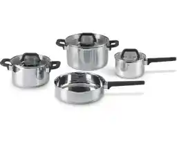 Lamart Pour LT1119 Indukcja Stal nierdzewna 7 elementów Zestaw garnków