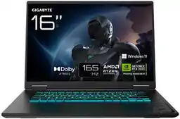 Laptop Gigabyte A16 2025 16 -165Hz AMD Ryzen 7 260 16GB 512GB RTX 5060 Win11Home