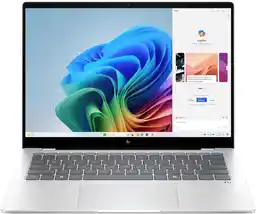 Laptop Hp OmniBook X Copilot 14-FE1003 A9FF7UA Snapdragon X1P-42-100 16GB SSD 512GB 2 2k Dotyk Win 11 Srebrny