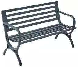 Ławka ogrodowa metalowa Simple Grey