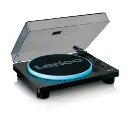 Lenco Gramofon Led z wbudowanymi głośnikami LS-50LEDBK Czarny