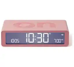 Lexon Flip Classic Pink LR157P4 Różowy Budzik