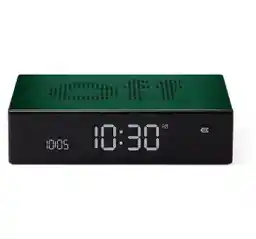 Lexon Flip Premium Dark Green LR152DG1 Ciemnozielony Budzik