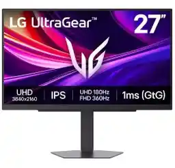 LG UltraGear 27G810A-B 27 4K IPS Dual Mode 180Hz/360Hz 1ms Gamingowy Monitor LED