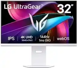 LG UltraGear 32G810SA-W 31,5 4K IPS 144Hz 1ms webOS AI Smart Gaming Monitor LED
