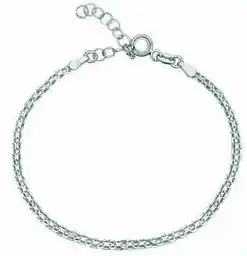 Lovrin Srebrna bransoletka pleciona 925 elegancka bismark 3,1g