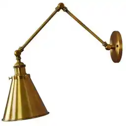 Lumina Deco Lampa Ścienna Kinkiet Loftowy Mosiężny Rubi W2 LDW B007-2 (MD)