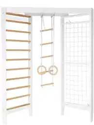 Małpiszon Drabinka gimnastyczna Cherry Fun biało-drewniana