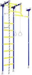 Małpiszon Drabinka gimnastyczna JOWISZ niebieski lina, kółka, huśtawka, drążek