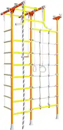Małpiszon Drabinka gimnastyczna MERKURY 2 żółto-pomarańczowa z siatką 100 kg