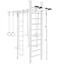 Małpiszon Drabinka gimnastyczna z akcesoriami biały Flora Karussell