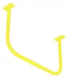 Małpiszon drążek do podciągania sufitowy żółty