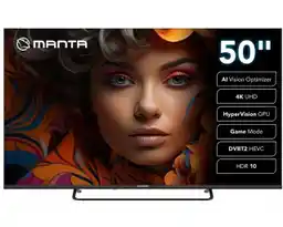 Manta 50LUV125E 50 LED 4K Smart TV VIDAA DVB-T2 Telewizor LED