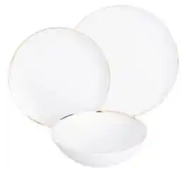 MariaPaula Moderna Gold 18 elementów Zestaw obiadowy