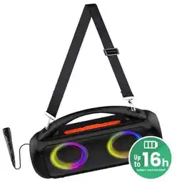 Media Tech Głośnik Bluetooth Przenośny MT3184 Czarny 60 W