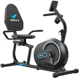 Merach MR-S08B1-EU Poziomy Czarny Rower magnetyczny