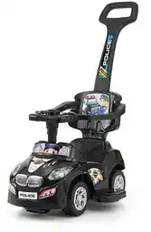 Milly Mally Jeździk Happy Czarny rączka