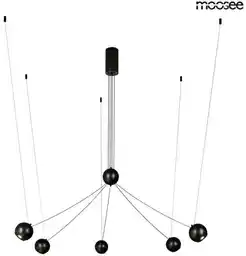Moosee lampa wisząca OCTO 5 czarna, nowoczesny design, metalowa konstrukcja, regulowana wysokość