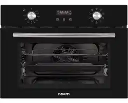 MPM 63 Bok 24 Czarny piekarnik elektryczny termoobieg funkcja grill sterowanie mechaniczne