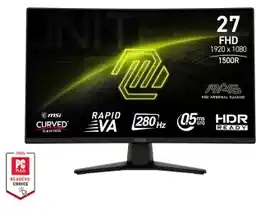 MSI MAG 274CXF 27 Full HD Rapid VA 280Hz 0,5ms Gamingowy Monitor LED