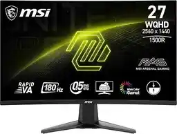 MSI MAG 27C6F 27 Full HD Rapid VA 180Hz 0,5ms Zakrzywiony Gamingowy Monitor LED
