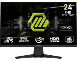 Msi Monitor 23,8 Mag 244F 1920x1080 fhd 200Hz 0,5ms Rapid Ips
