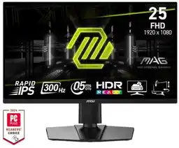 Msi Monitor 24,5 Mag 255PXF Rapid Ips Fhd 300Hz 2xHDMI Dp głośniki
