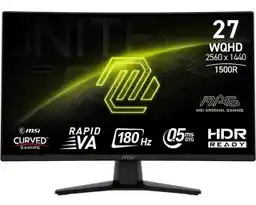 Msi Monitor 27 Mag 274CQF 2560x1440 wqhd 180Hz 0,5ms Va 1500R