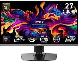 Msi Monitor 27 Mpg 272URX Qd-oled 3840x2160 4K Uhd 0,03ms Qd-oled