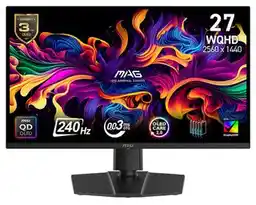 Msi Monitor Mag 271QP QD-OLED X24 26.5 2560x1440px 240Hz 0.03ms GTG