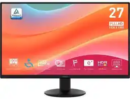Msi Monitor Pro MP272L 27 1920x1080px IPS 100Hz 1 ms MPRT
