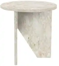 Muubs VERDE Marmurowy Stolik Kawowy 40 cm Kremowy