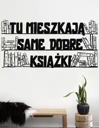 Naklejki na ścianę książki
