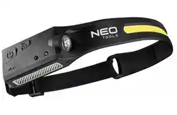 Neo Tools Latarka czołowa Neo Led belt 2w1 z czujnikiem ruchu