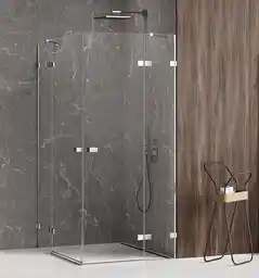 New Trendy Avexa kabina prysznicowa prostokątna 80x120x200 cm szkło przejrzyste EXK 1519