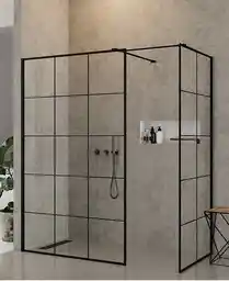 New Trendy Czarna kabina prysznicowa szprosy 120x120 cm EXK-0279 New Modus Black