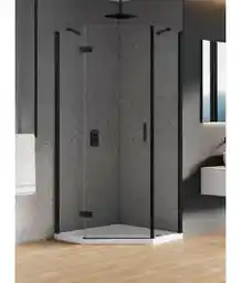 New Trendy Kabina pięciokątna 80x80 prawa K-0666 New Azura Black
