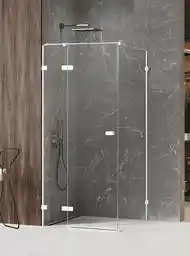 New Trendy Kabina prysznicowa biała lewa 120x90 cm EXK-2727 Avexa White